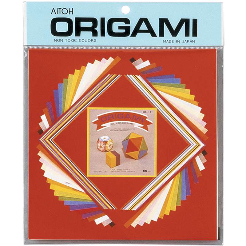 Origami Paper 60 Sheets Assorted Colors & Sizes