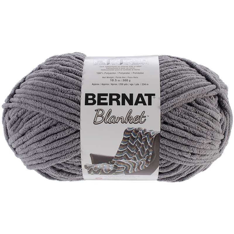 Bernat Blanket Big Ball Yarn Dark Grey