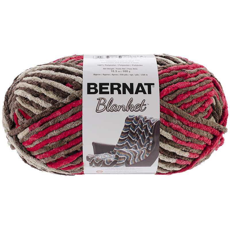 Bernat Blanket Big Ball Yarn Raspberry Trifle