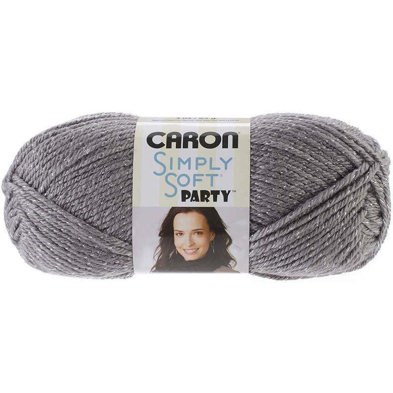 Simply Soft Party Yarn Platinum Sparkle
