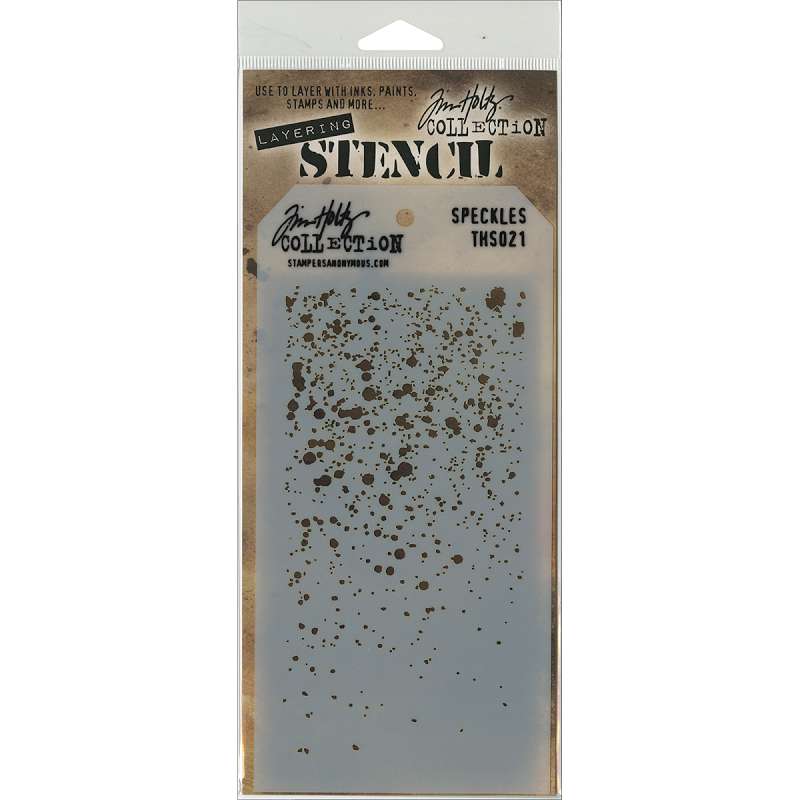 Tim Holtz Layered Stencil 4.125"X8.5" Speckles