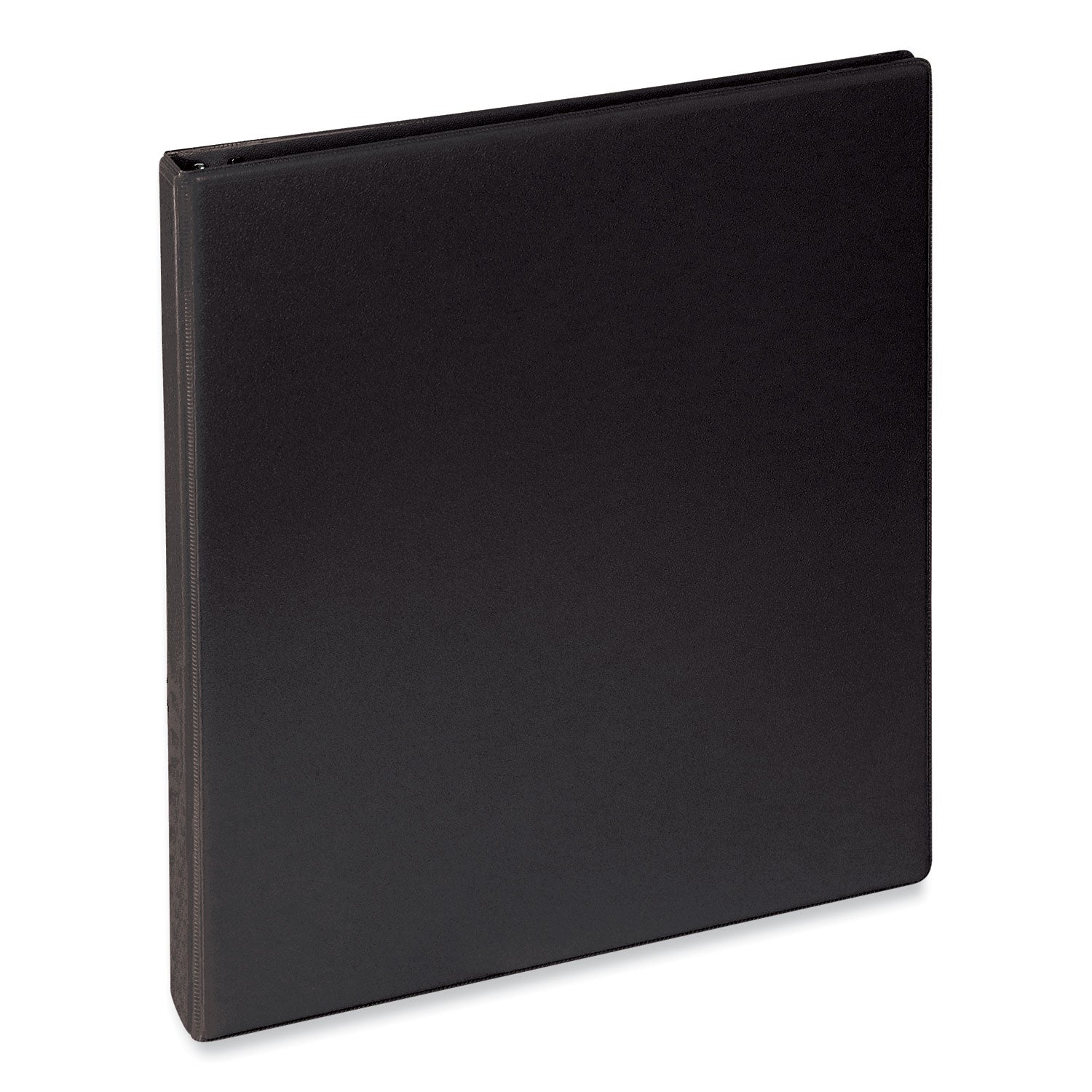 Universal® Deluxe Round Ring View Binder, 1/2" Capacity, Black