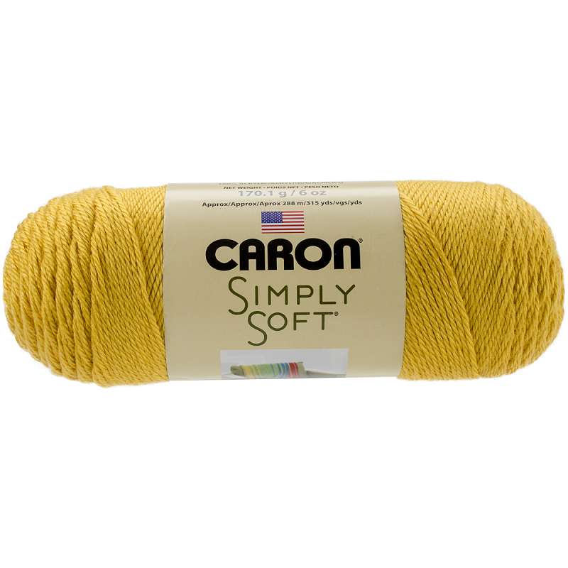 Simply Soft Solids Yarn Gold