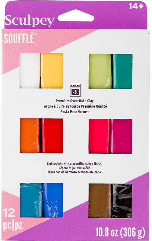 Sculpey Souffle Multipack .9oz 12/Pkg 