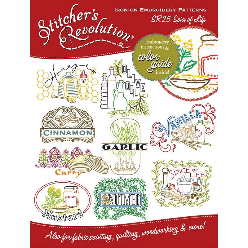 Stitcher's Revolution Iron-On Transfers Spice Of Life