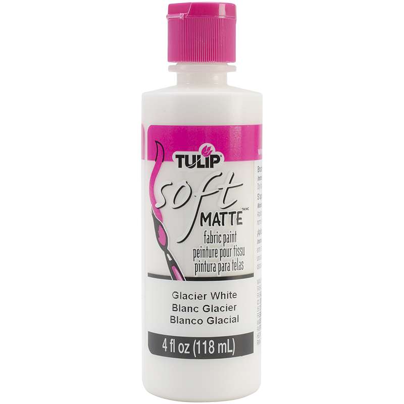 Tulip Soft Fabric Paint 4oz Matte - Glacier White