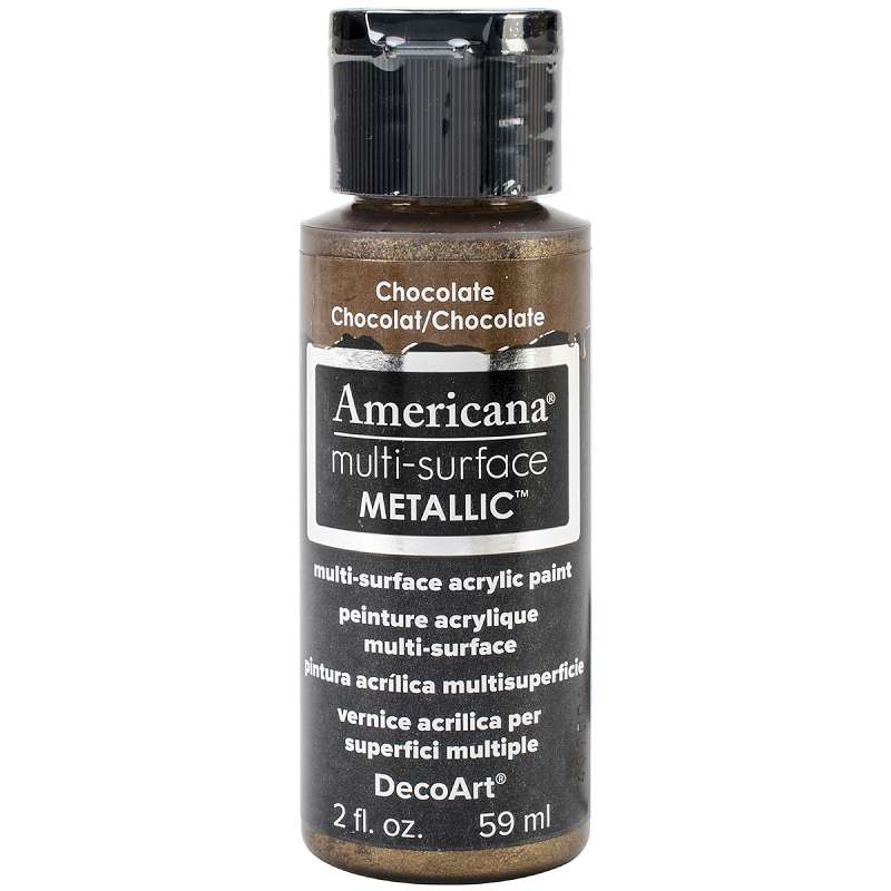 Americana Multi-Surface Metallic Acrylic Paint 2oz Chocolate