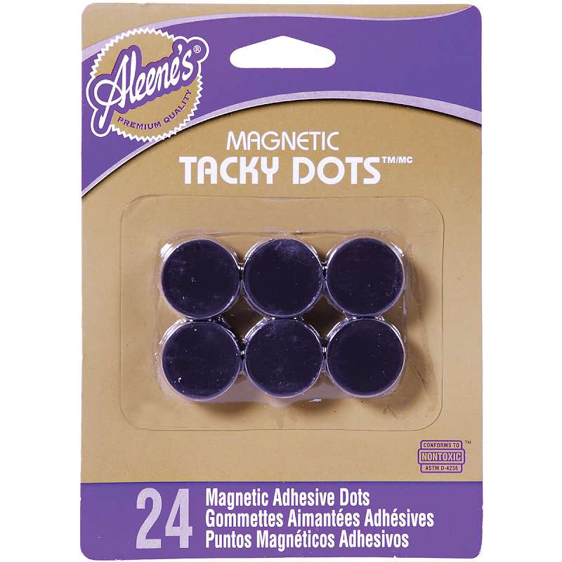 Aleene's Magnetic Tacky Dots .75" 24/Pkg
