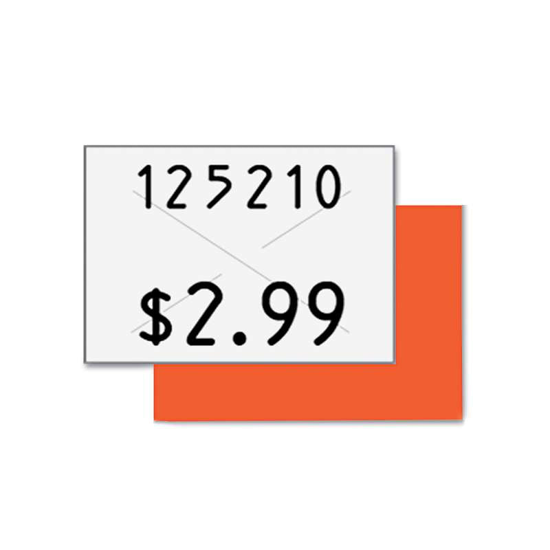 Garvey® Two-Line Pricemarker Labels, 5/8 x 13/16, White, 1000/Roll, 3 Rolls/Box