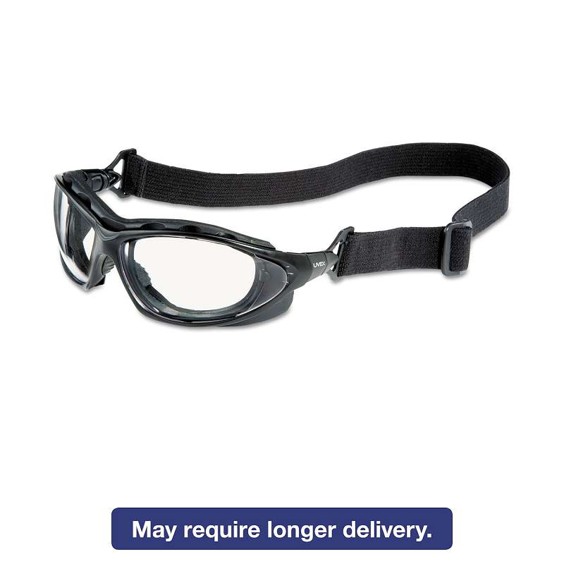 Honeywell Uvex™ Seismic Sealed Eyewear, Clear Uvextra AF Lens, Black Frame