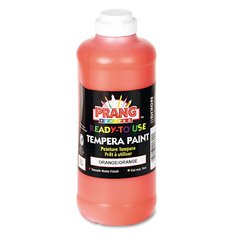 Prang® Ready-to-Use Tempera Paint, Orange, 16 oz