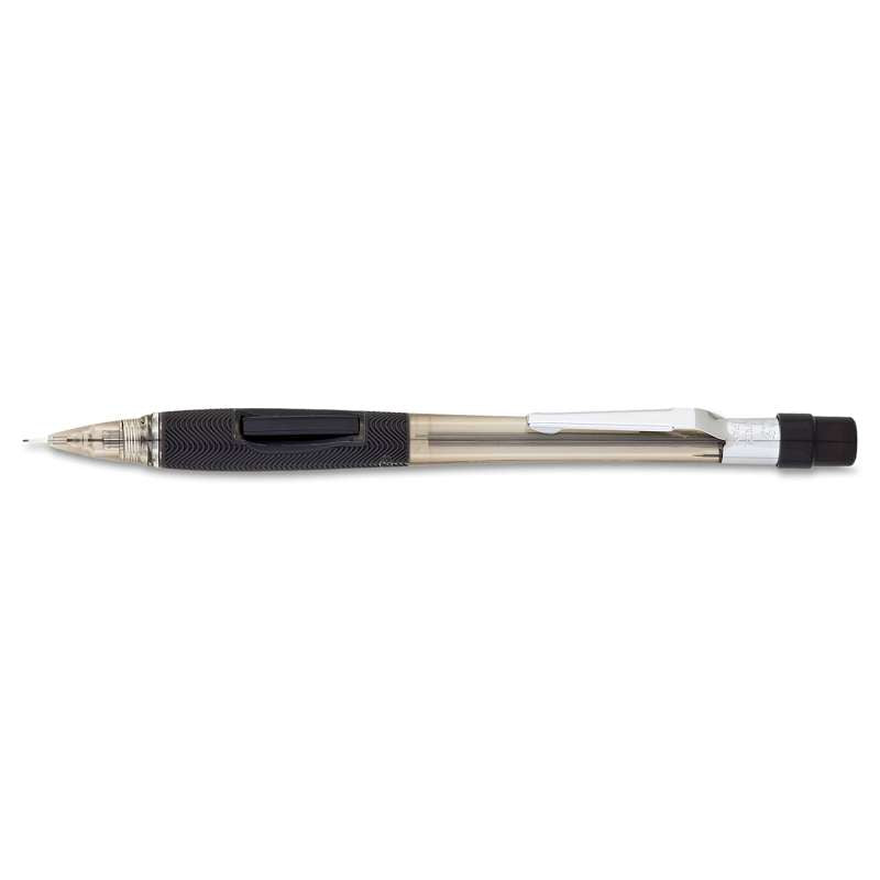 Pentel® Quicker Clicker Mechanical Pencil, 0.5 mm, Transparent Smoke Barrel