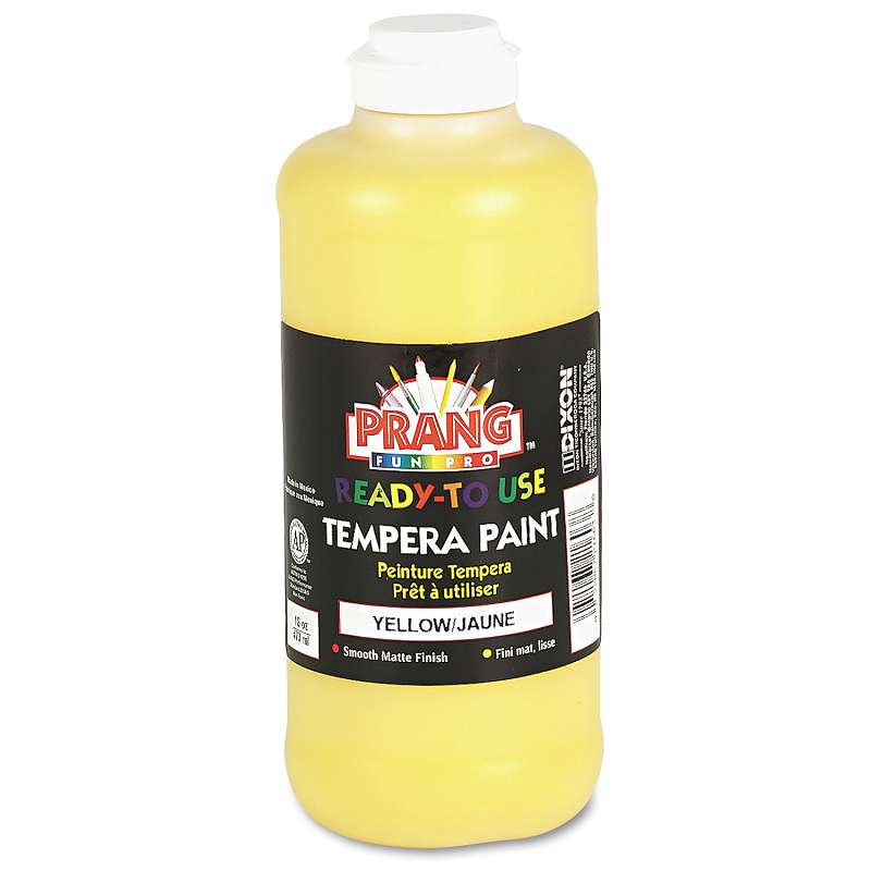 Prang® Ready-to-Use Tempera Paint, Yellow, 16 oz