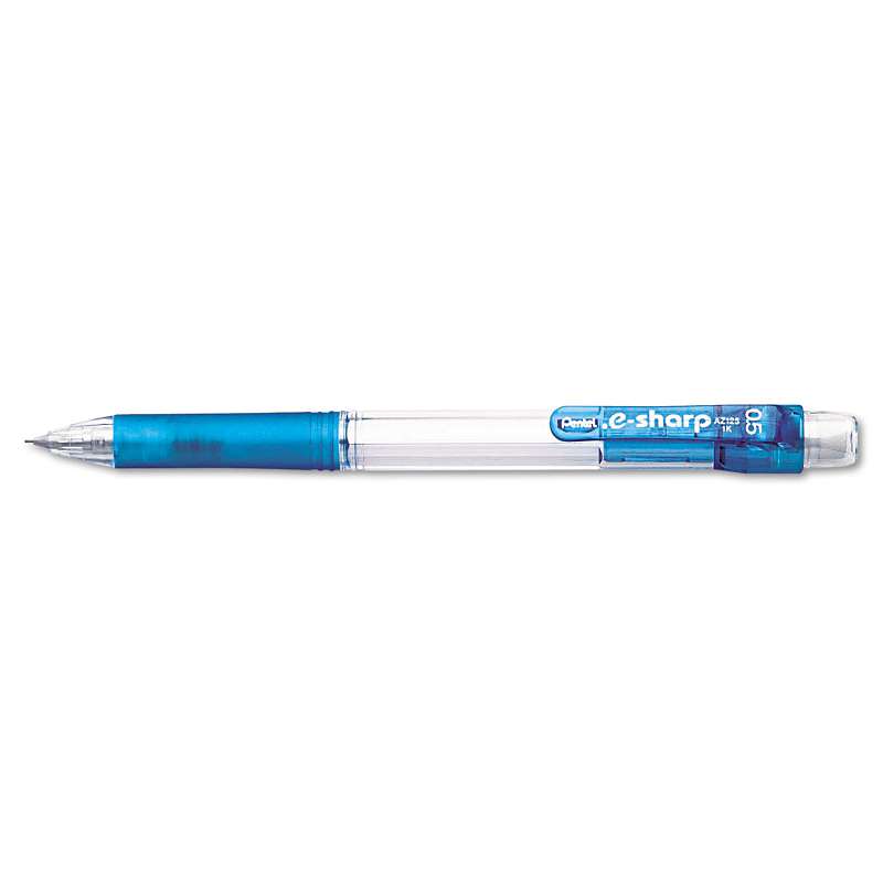 Pentel® .e-Sharp Mechanical Pencil, .5 mm, Sky Blue Barrel