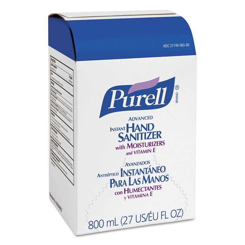 Instant Hand Sanitizer 800mL Refill, 12/Carton