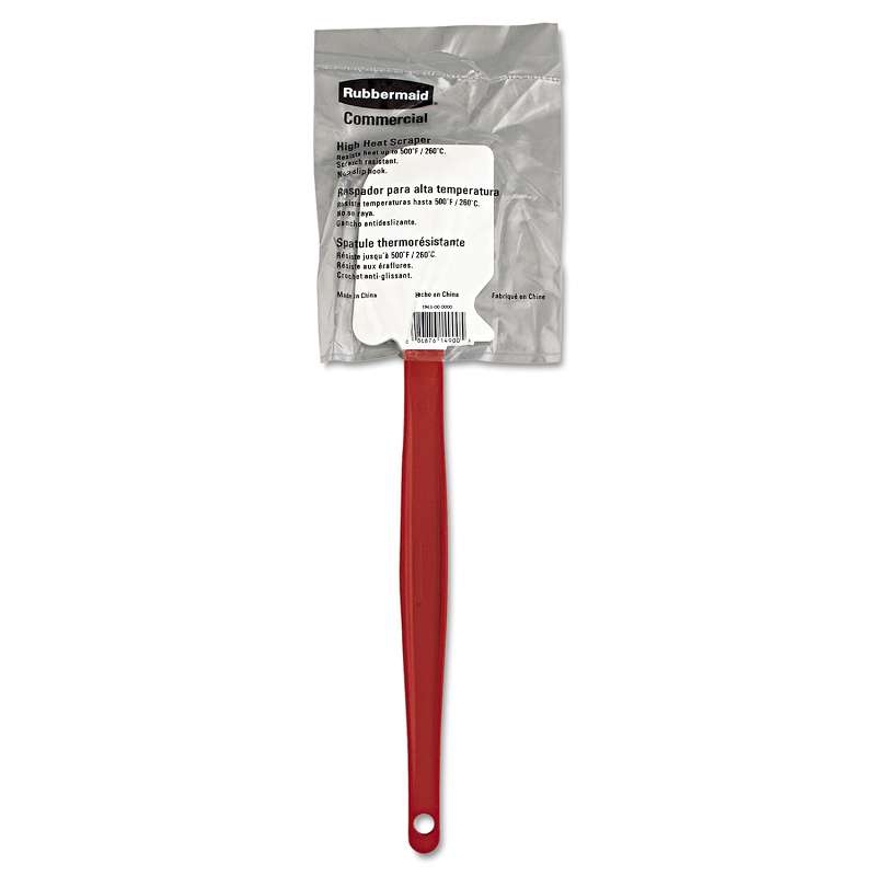 Rubbermaid® Commercial High-Heat Cook's Scraper, 13 1/2", Red/White
