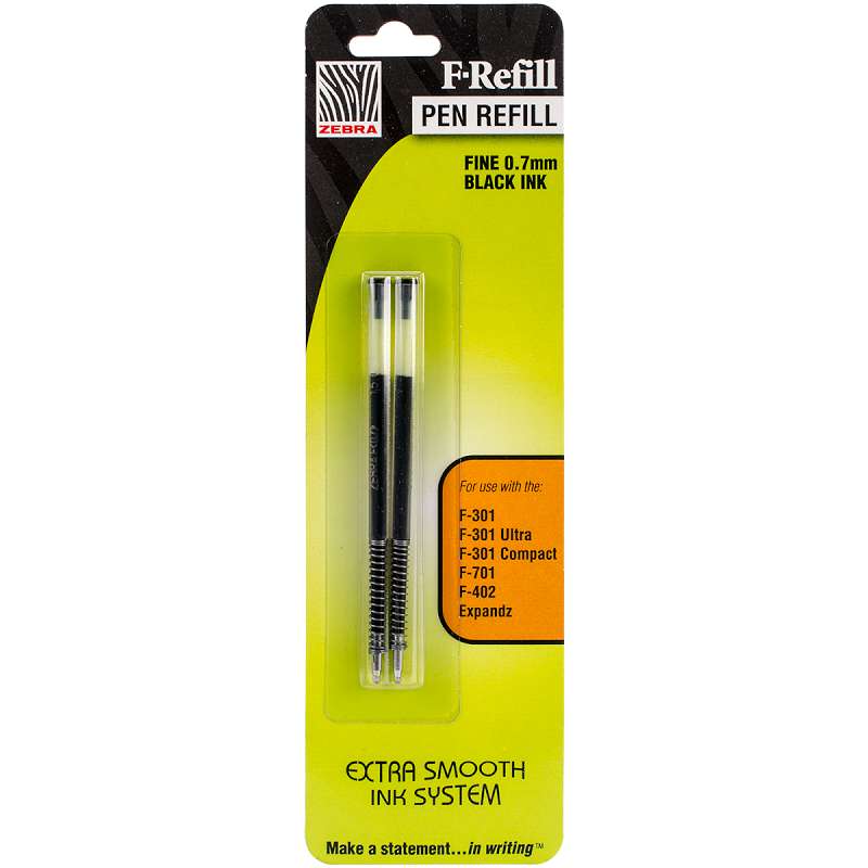 F-301 Ink Refills 2/Pkg Black