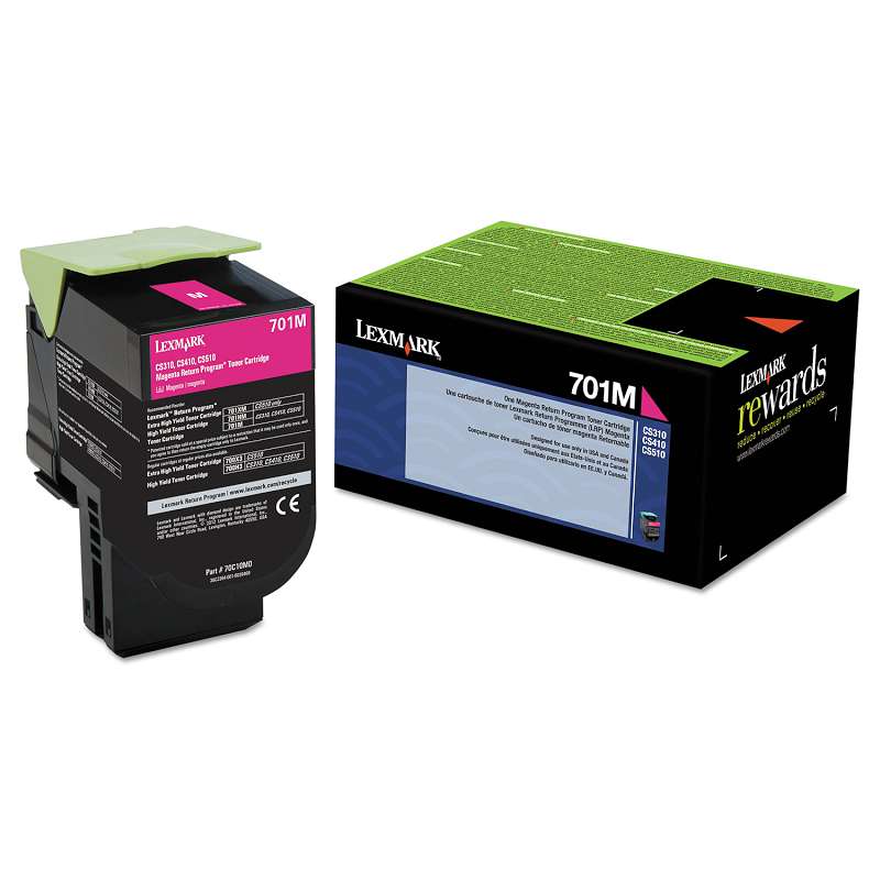 Lexmark™ 70C10M0 Toner (LEX-701M) 1000 Page-Yield, Magenta