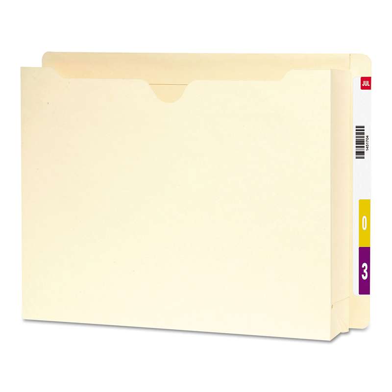 Smead® End Tab File Jacket, 2" Accordion Expansion, 12 3/8 x 9 1/2, 14 Pt. Mla, 25/Box