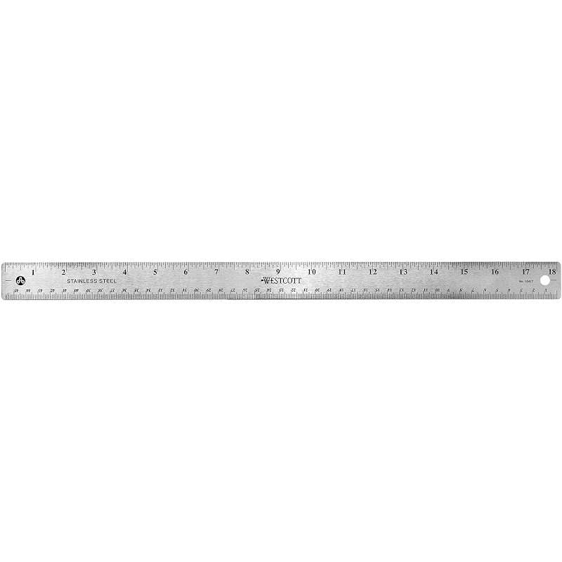Metal Ruler 18" 