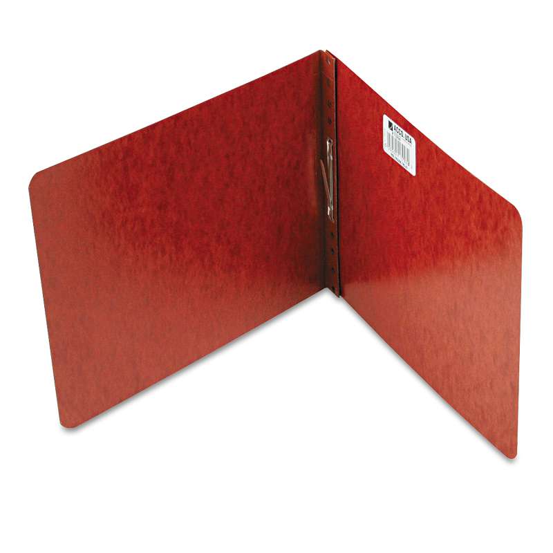 ACCO Pressboard Report Cover, Prong Clip, Letter, 2" Capacity, Red