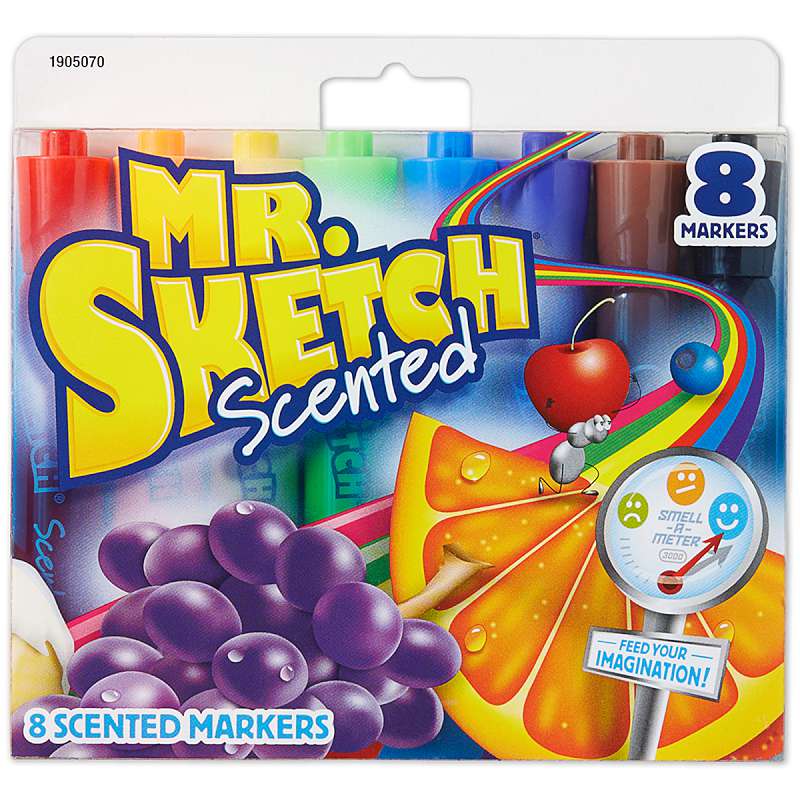 Mr.Sketch Scented Watercolor Marker Set 8/Pkg Chisel