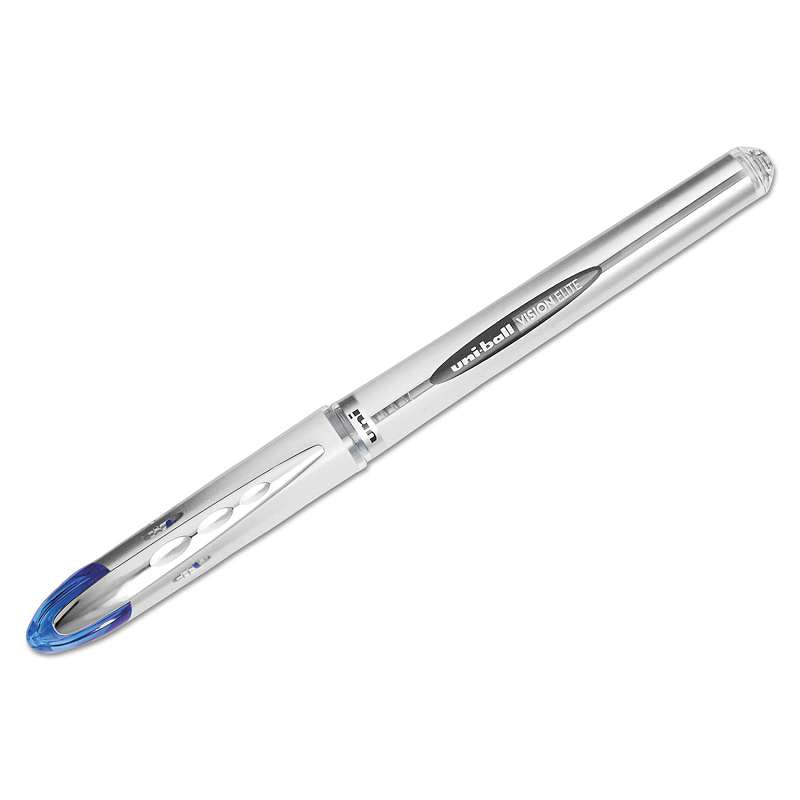 uni-ball® VISION ELITE Roller Ball Stick Waterproof Pen, Blue Ink, Bold