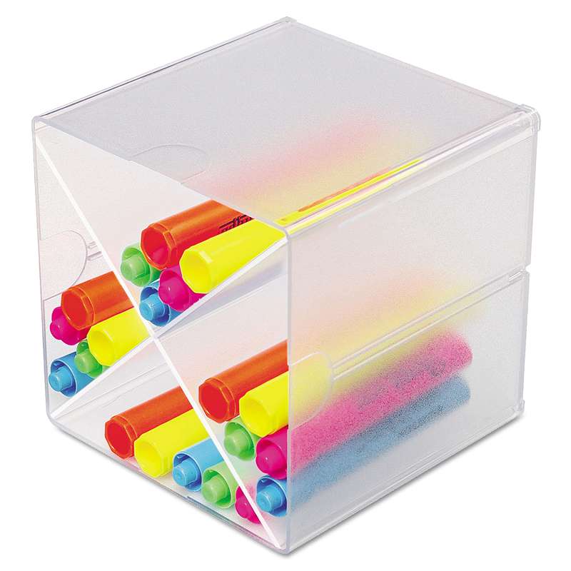 Stackable X-Divided Storage Organizer 6"X6"X6" Clear