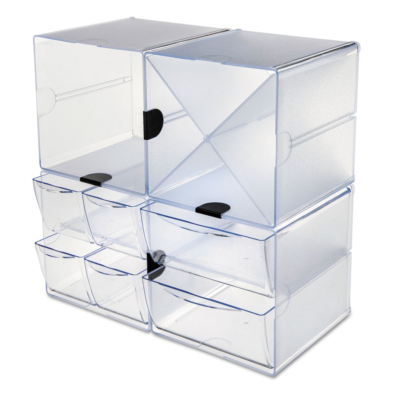 Stackable X-Divided Storage Organizer 6"X6"X6" Clear