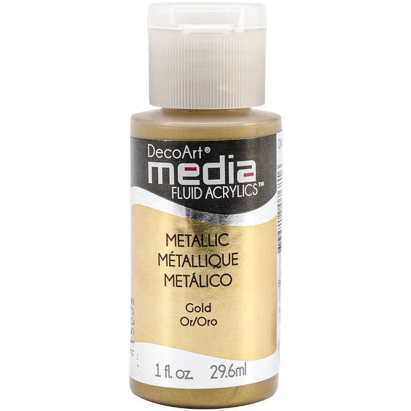 Media Fluid Acrylic Paint 1oz Gold (Series 2)