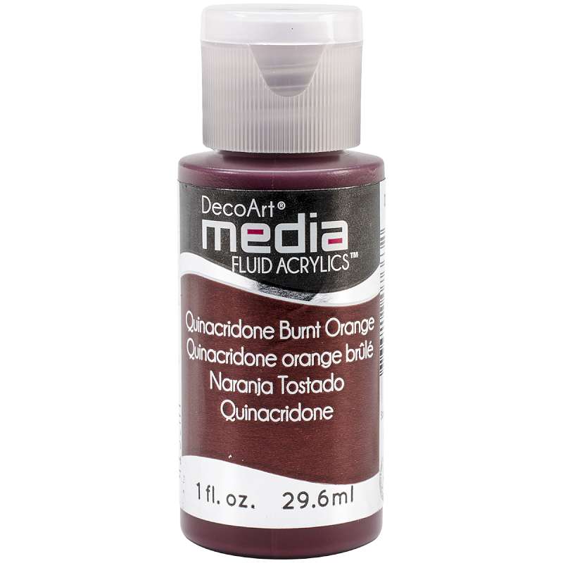 Media Fluid Acrylic Paint 1oz Quinacridone Burnt Orange (Series 5)