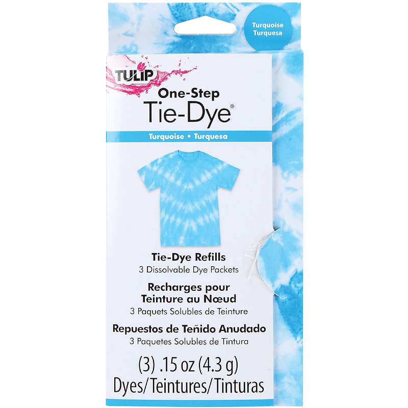 Tulip One-Step Tie-Dye Refill .13oz 3/Pkg Turquoise