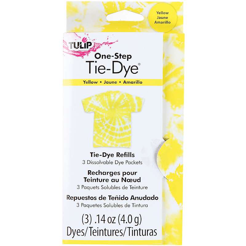 Tulip One-Step Tie-Dye Refill .13oz 3/Pkg Yellow