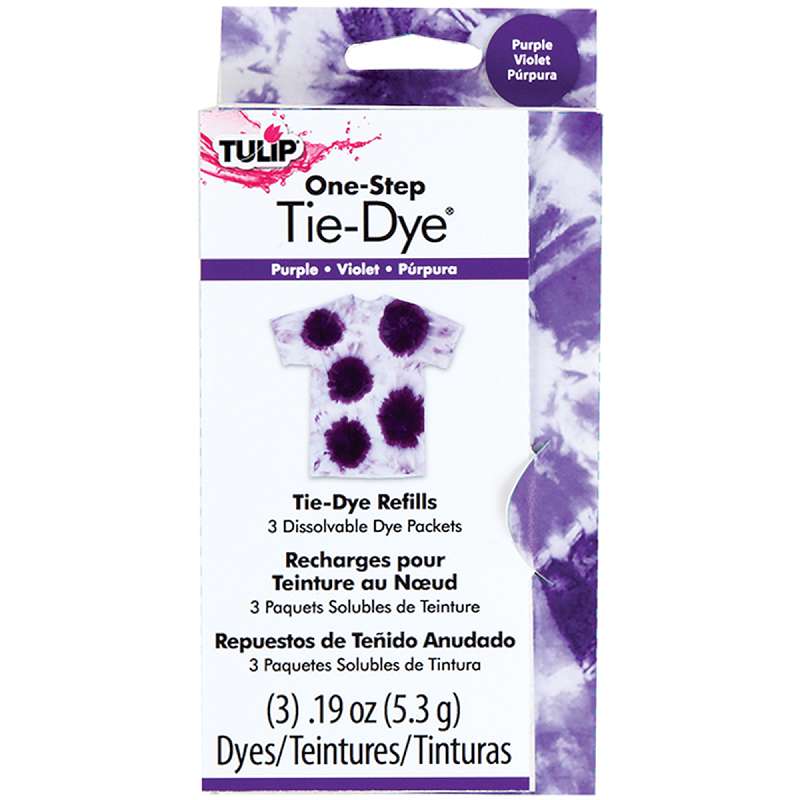 Tulip One-Step Tie-Dye Refill .13oz 3/Pkg Purple