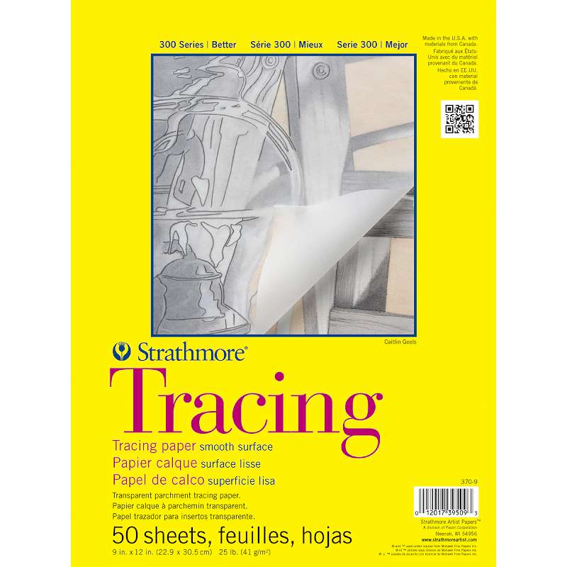 Strathmore Tracing Paper Pad 9"X12" 50 Sheets