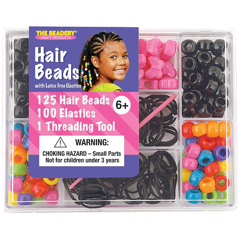 Small Hair Bead Box Kit Circus