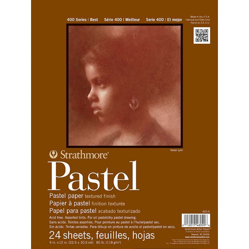 Strathmore Assorted Color Pastel Paper Pad 9"X12" 24 Sheets