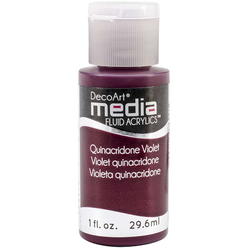 Media Fluid Acrylic Paint 1oz Quinacridone Violet (Series 4)
