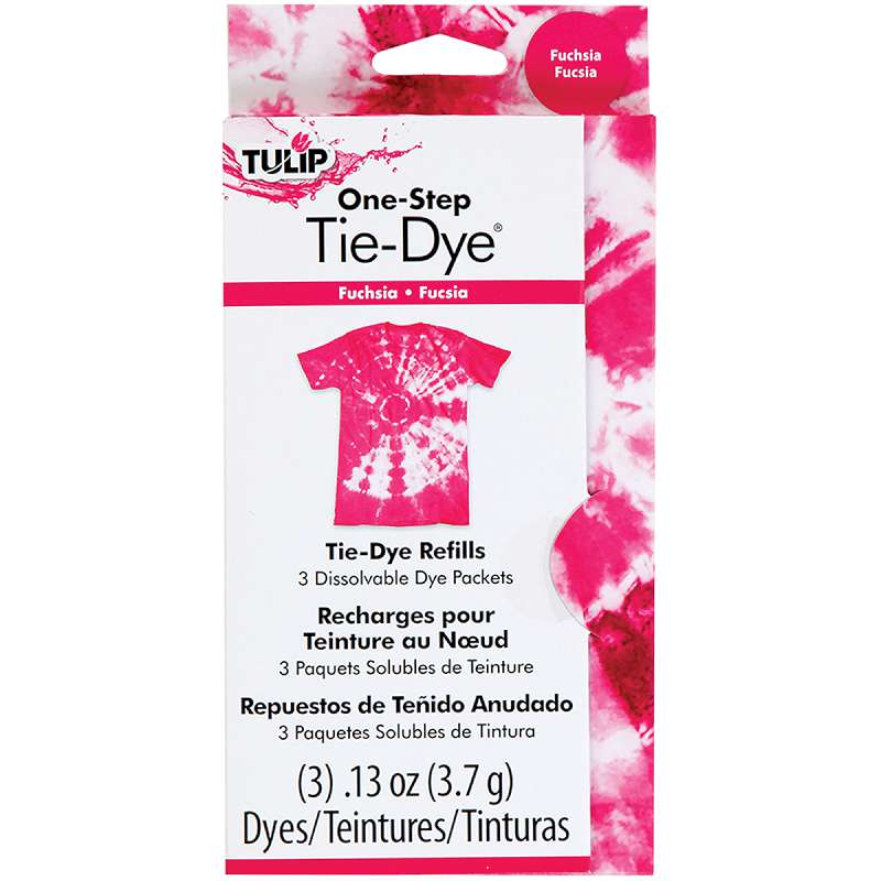 Tulip One-Step Tie-Dye Refill .13oz 3/Pkg Fuchsia