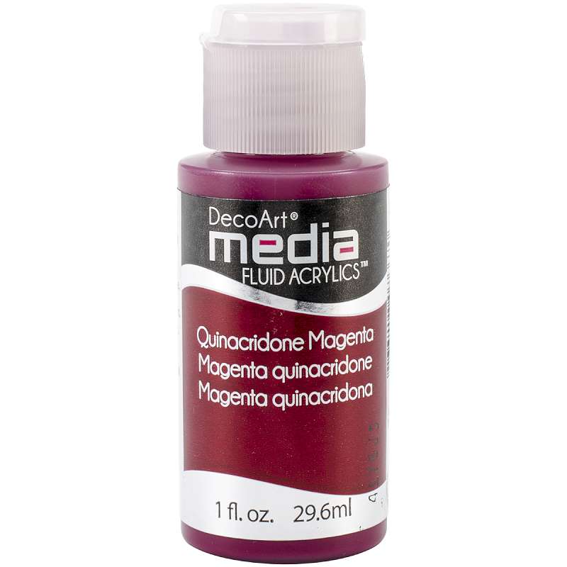 Media Fluid Acrylic Paint 1oz Quinacridone Magenta (Series 5)