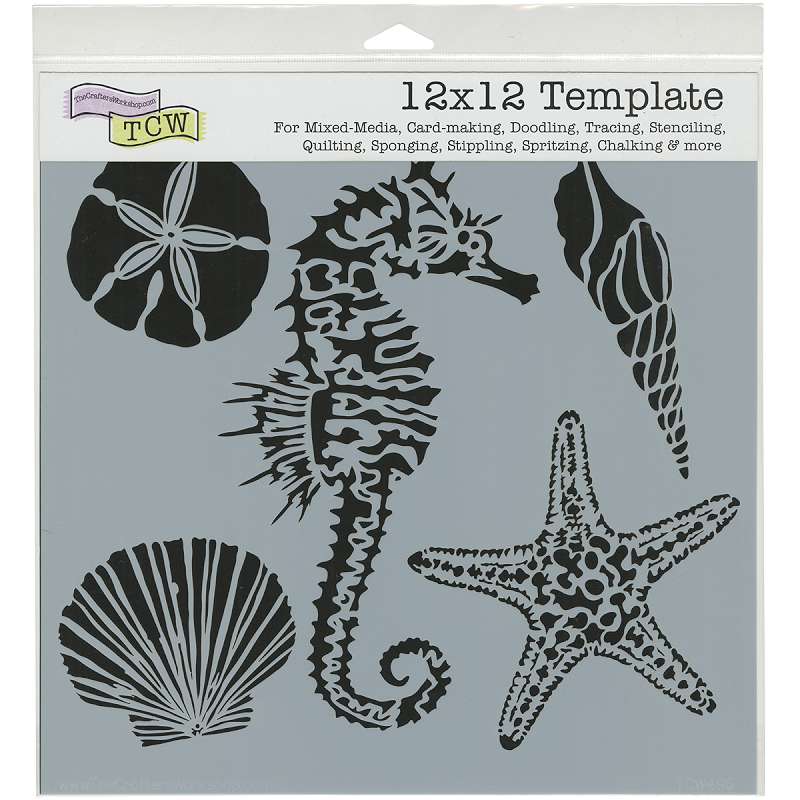 Crafter's Workshop Template 12"X12" Sea Creatures