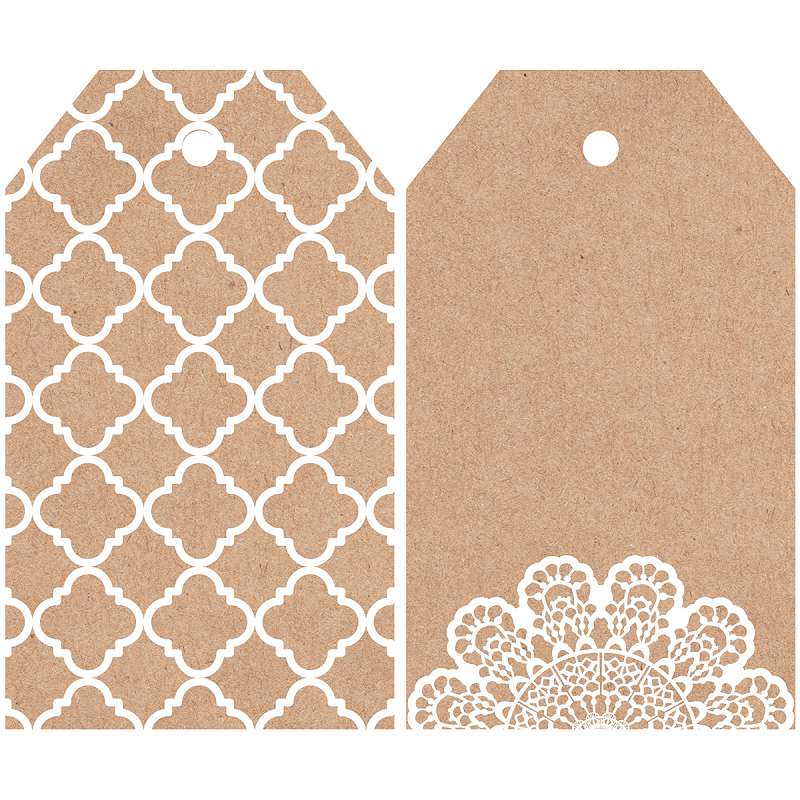Mix & Match Tag Pack 2"X3.25" 12/Pkg Lacy