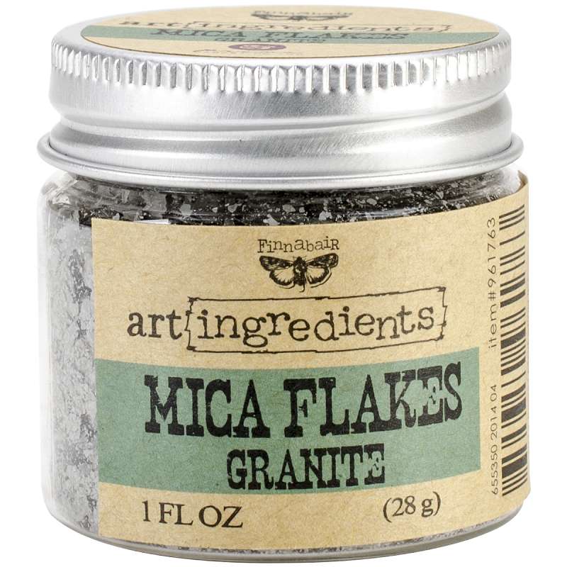 Finnabair Art Ingredients Mica Flakes 1oz Granite