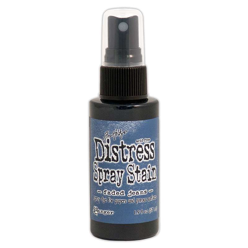 Distress Spray Stain 1.9oz Faded Jeans
