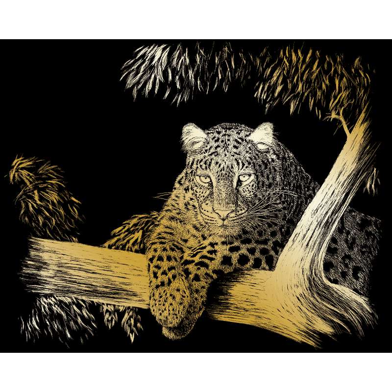 Gold Foil Engraving Art Kit 8"X10" Spotted