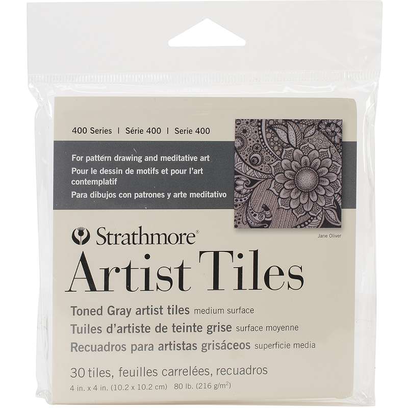 Strathmore Artist Tiles 4"X4" 30/Pkg Toned Gray
