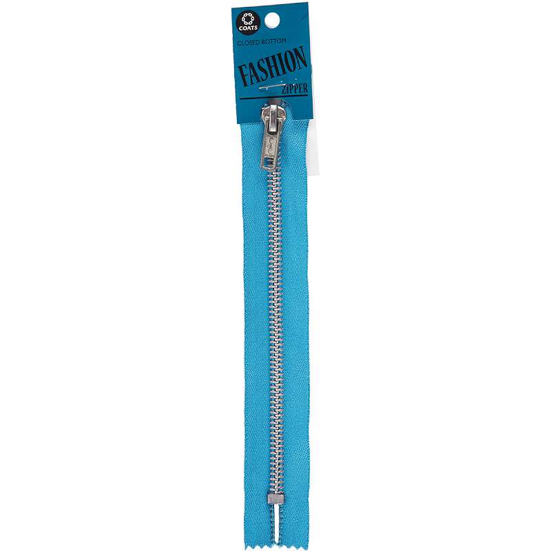 Fashion Metal Aluminum Closed Bottom Zipper 7" Parakeet