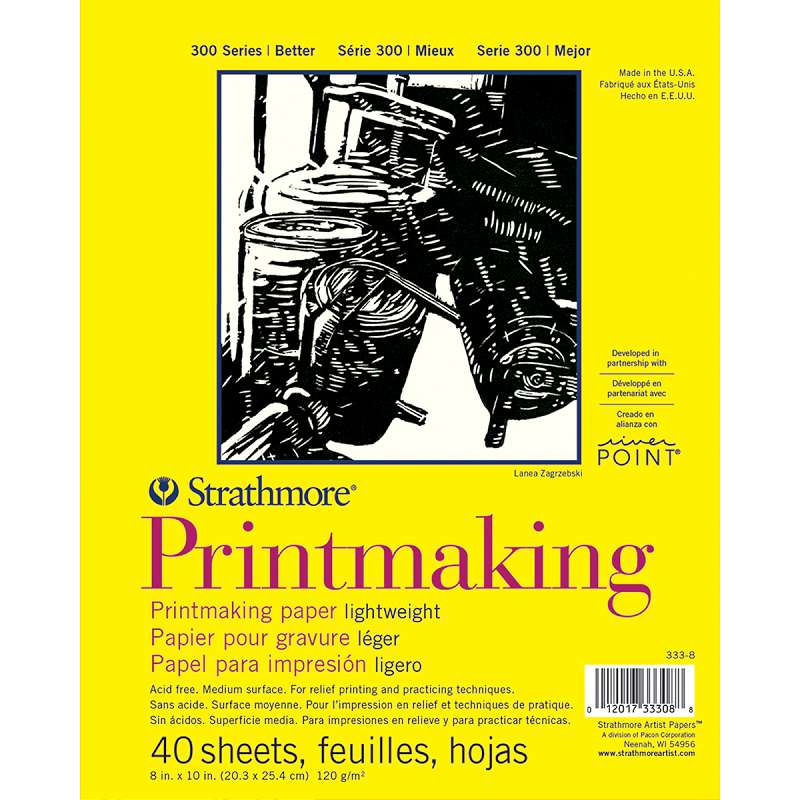 Strathmore Printmaking Paper Pad 8"X11" 40 Sheets