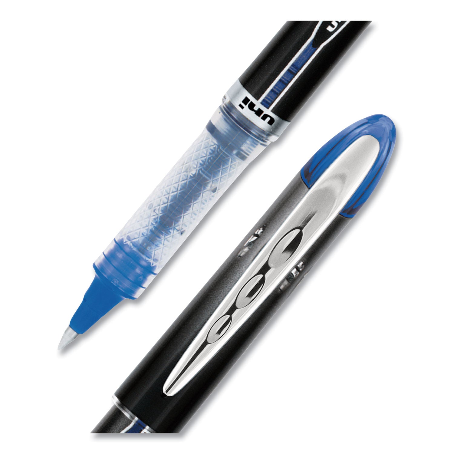 uni-ball Vision Elite Rollerball Pens Fine Point Micro Tip, 0.5mm, Blue