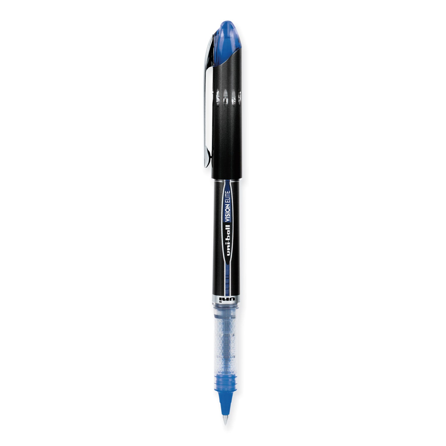 uni-ball Vision Elite Rollerball Pens Fine Point Micro Tip, 0.5mm, Blue
